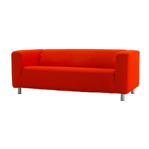 Club-Sofa "Red Lounge",2- Sitzer,  rot, Stoffbezug